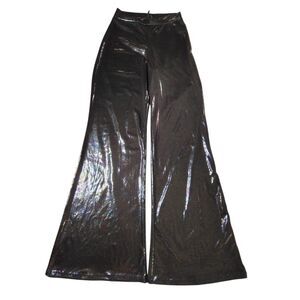 Iridescent Metallic Rave Disco Bellbottom Petite Size XS Party Studio 57